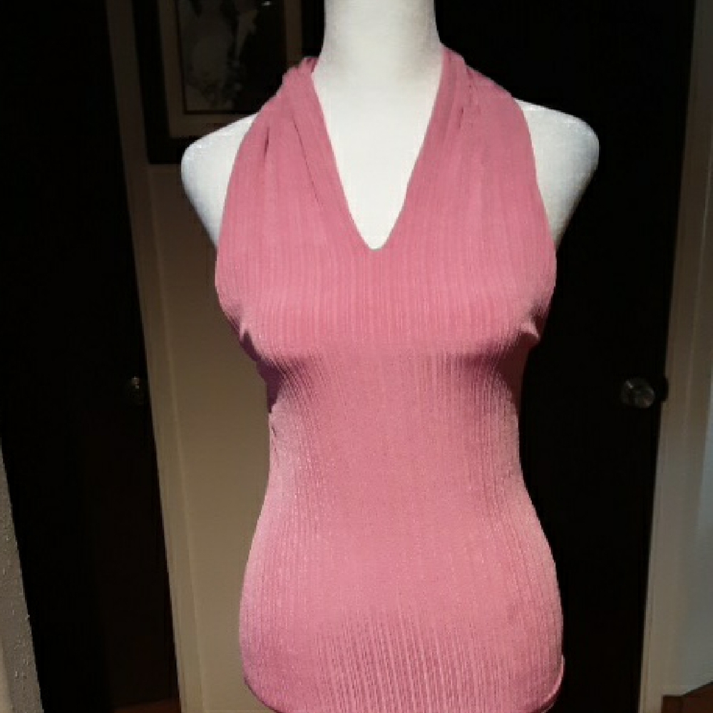 Elegant Pink Sleeveless Top